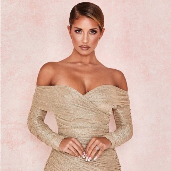 House of CB Gold Felicity Dress - Picture 4 of 11